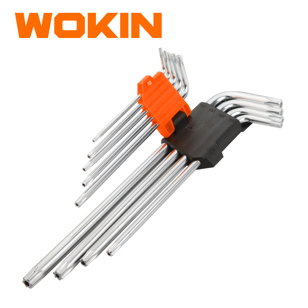 WOKIN 207909 Bộ lục giác dài đầu sao 9 chi tiết