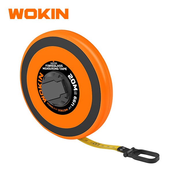 Thước dây 30m WOKIN 500730 là công cụ hỗ trợ cho các anh em thợ trong việc đo các vị trí khó, với độ dài 30m gần như có thể đo được hầu như các bề mặt phẳng.