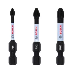 Bộ 3 đầu vặn vít Impact Control 50mm (PH1, PH2, PH3)