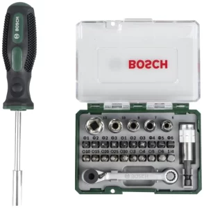 Bộ mũi vặn vít Bosch 27 món kèm tay cầm 2607017331